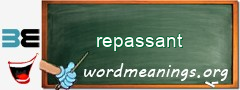 WordMeaning blackboard for repassant